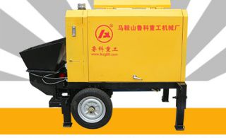 小型混凝土输送泵使用方法-买机器还是要耐用为主[鲁科重工]