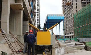 小型砂浆输送泵遇到困难怎么办-退一步海阔天空[鲁科重工]