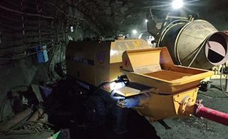 防爆矿用混凝土泵-深度防爆煤安认证,井下施工安全有保障！[泵泵达]